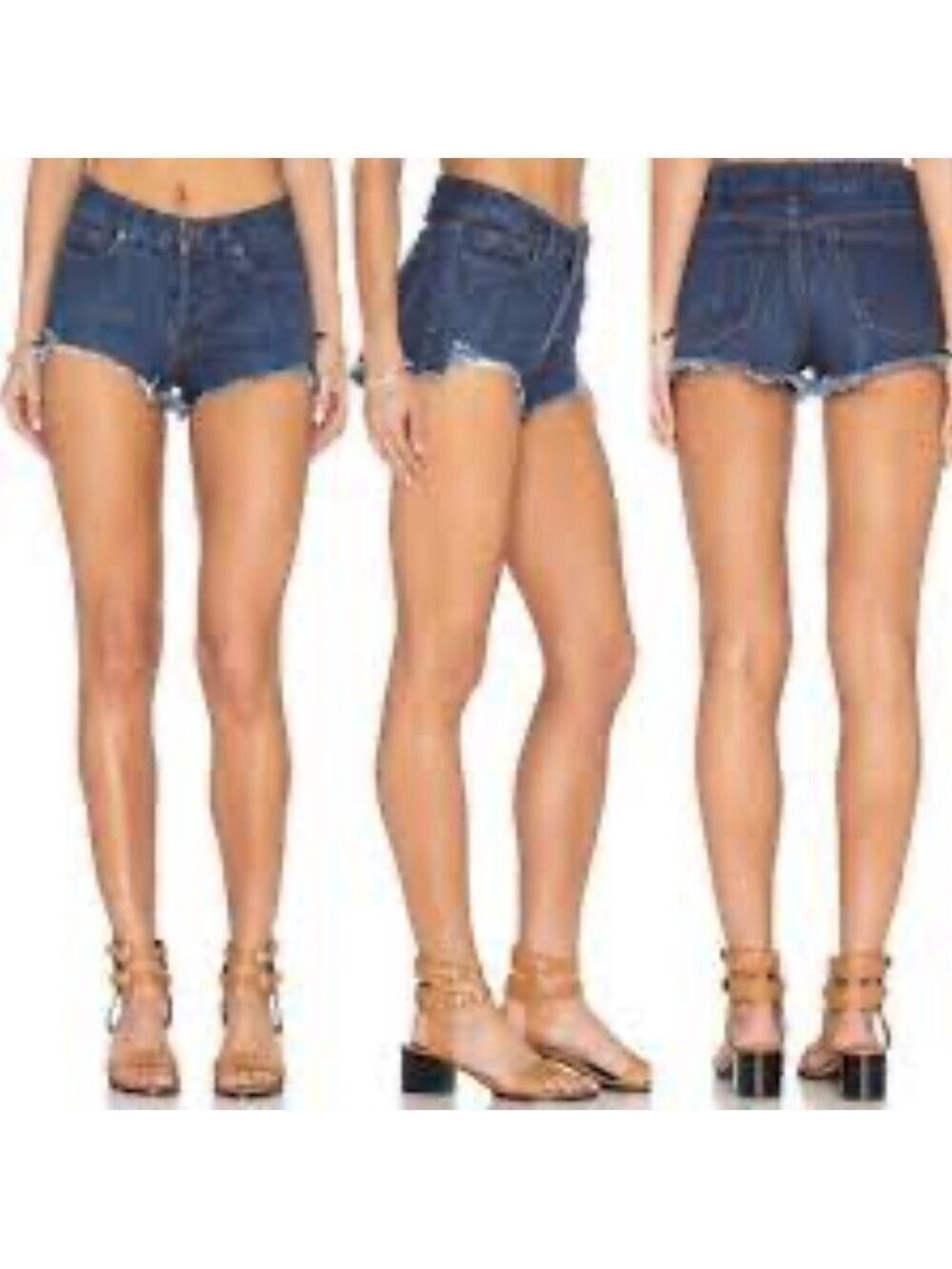 Free People Logan Cut Off Jean Shorts